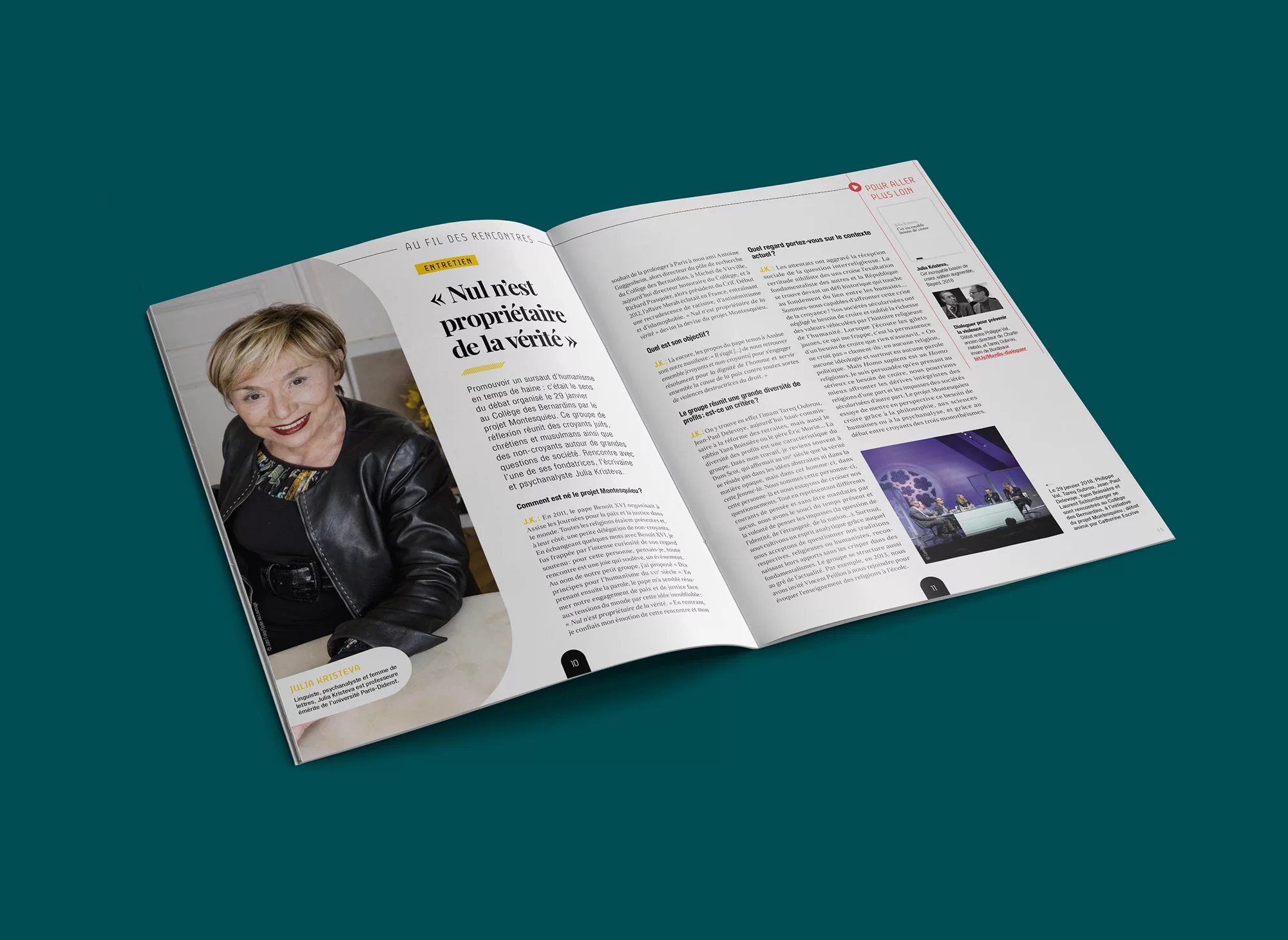 Nouvelle maquette pour le magazine du Collège des Bernardins