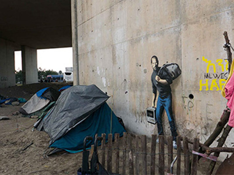 bansky calais animal pensant