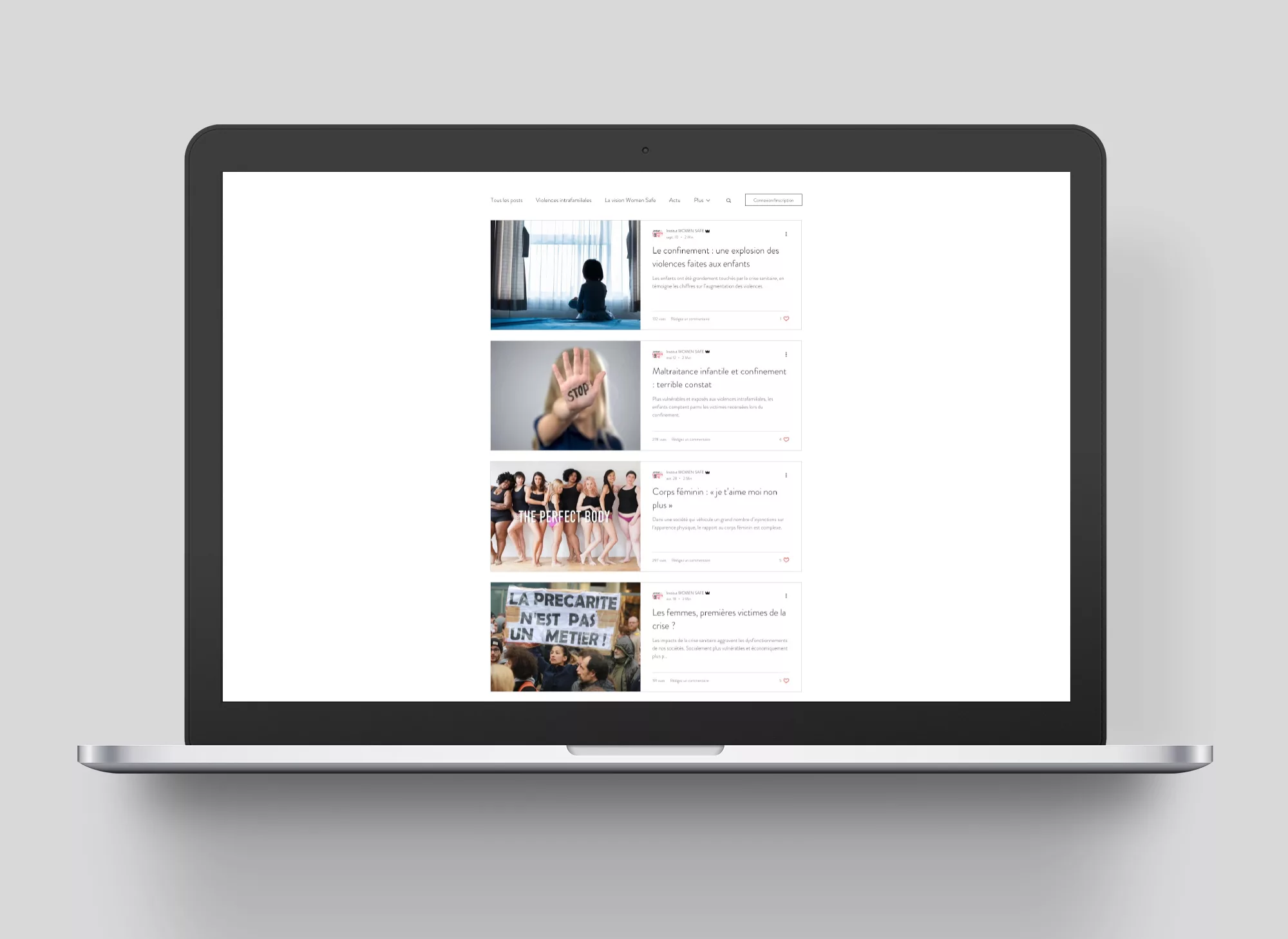 Animation éditoriale Women safe