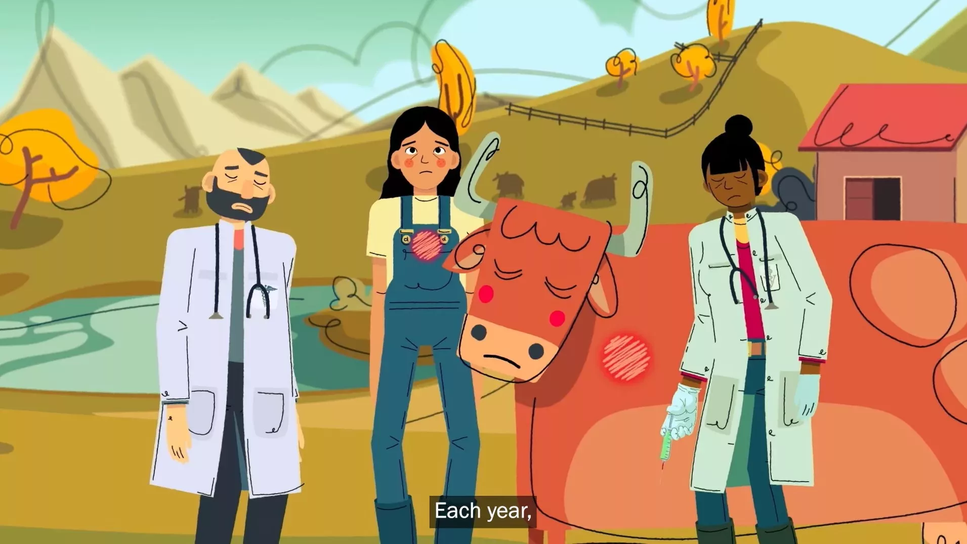 Un motion design produit par Animal pensant sur l’antibiorésistance