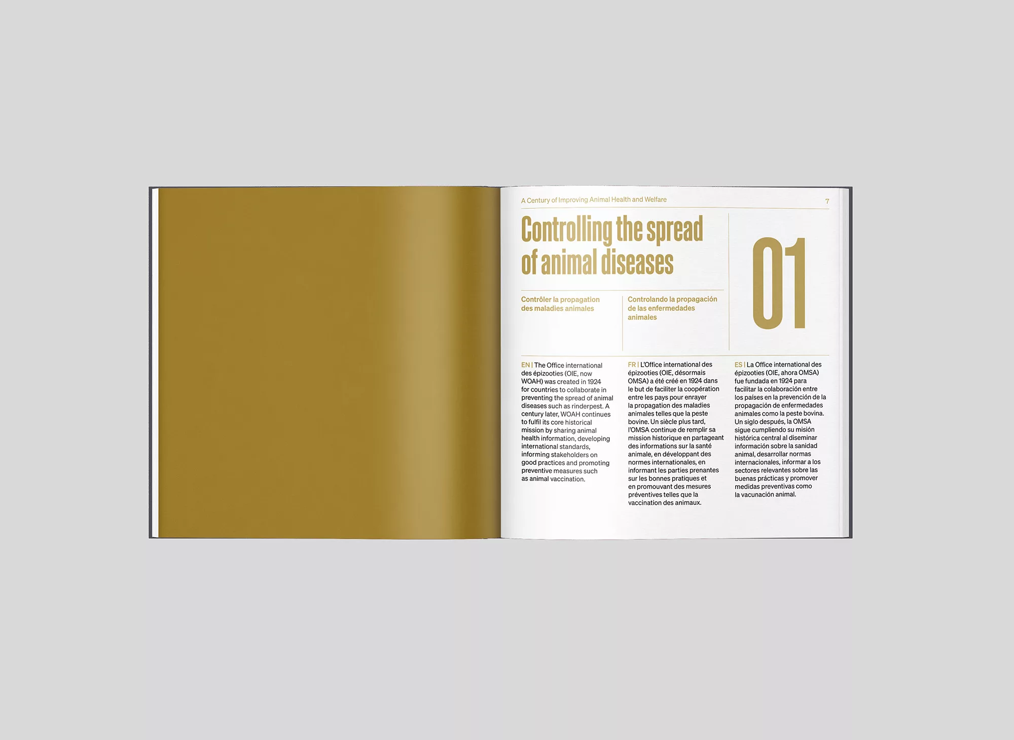 Livre photo centenaire OMSA – Animal pensant