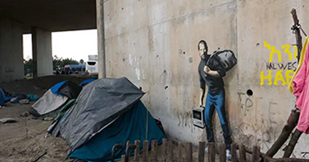 bansky calais animal pensant