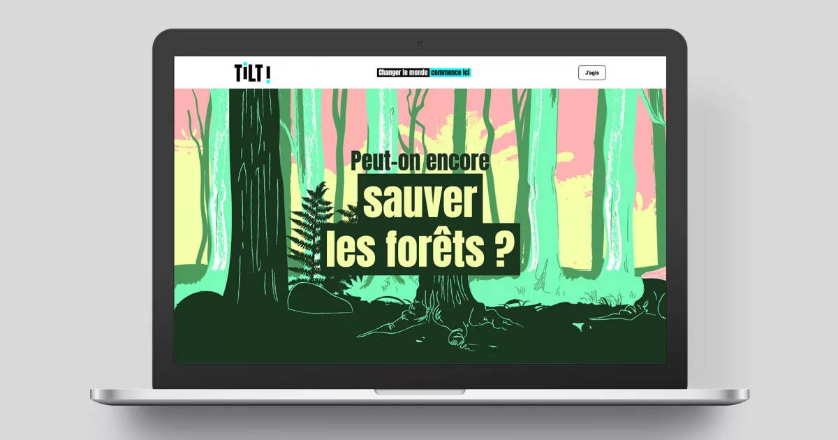 Tilt | Landing page Forêts
