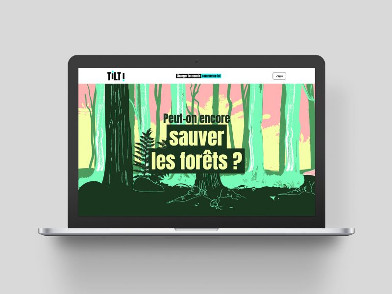Tilt | Landing page Forêts