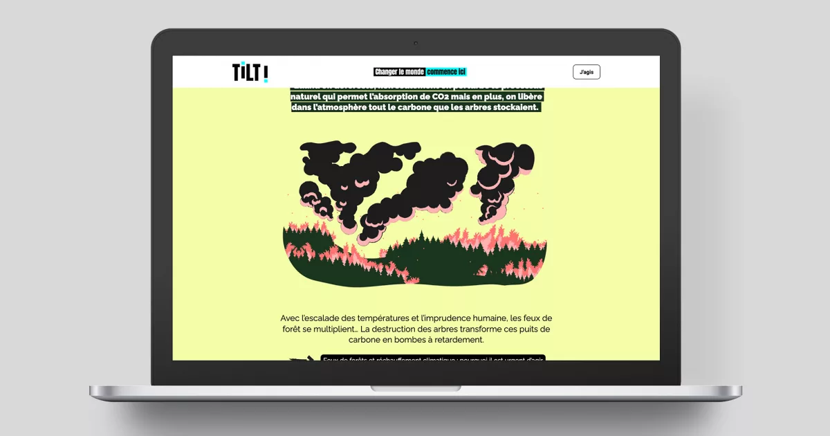 Tilt | Landing page Forêts