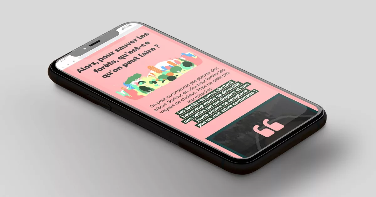 Tilt | Landing page Forêts