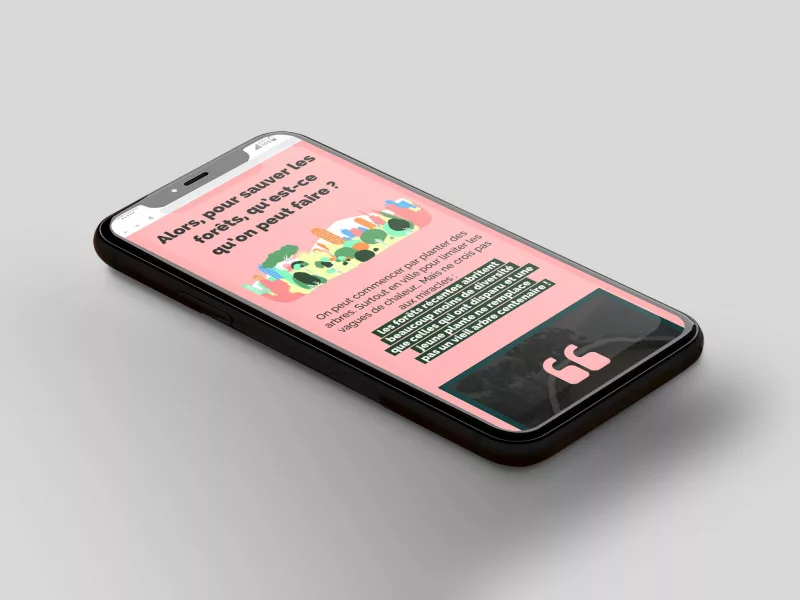 Tilt | Landing page Forêts
