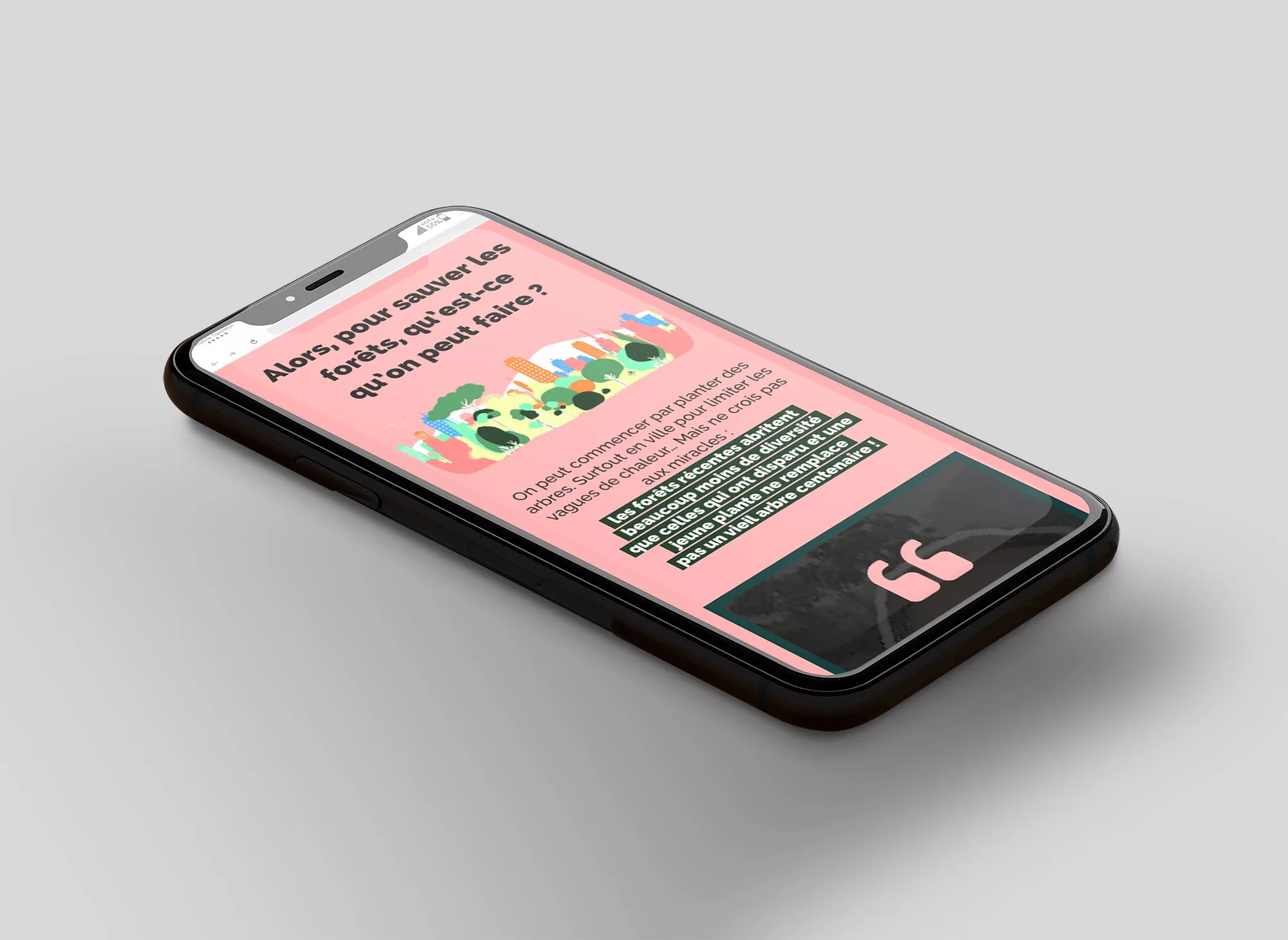 Tilt | Landing page Forêts