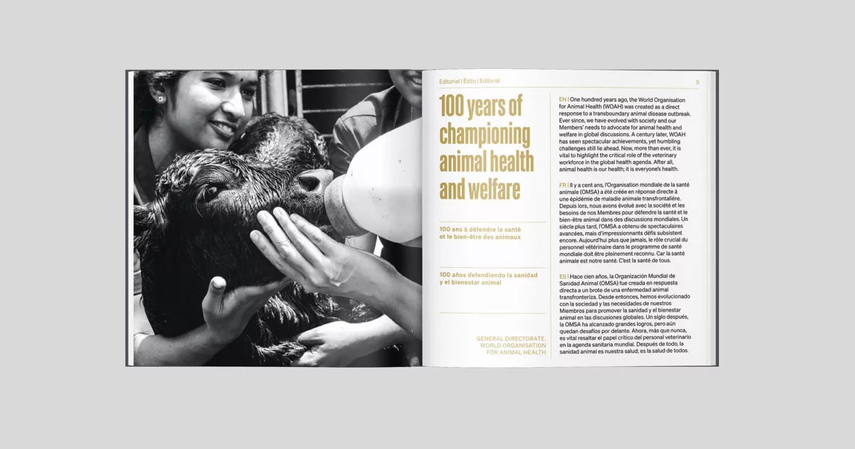 Livre photo centenaire OMSA – Animal pensant