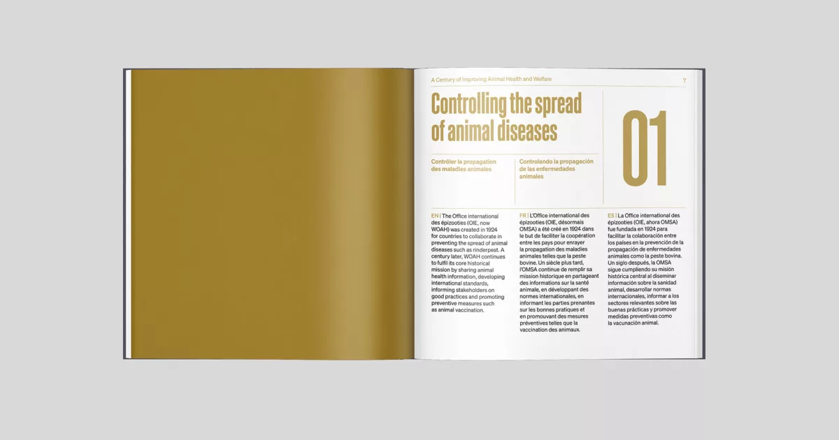 Livre photo centenaire OMSA – Animal pensant