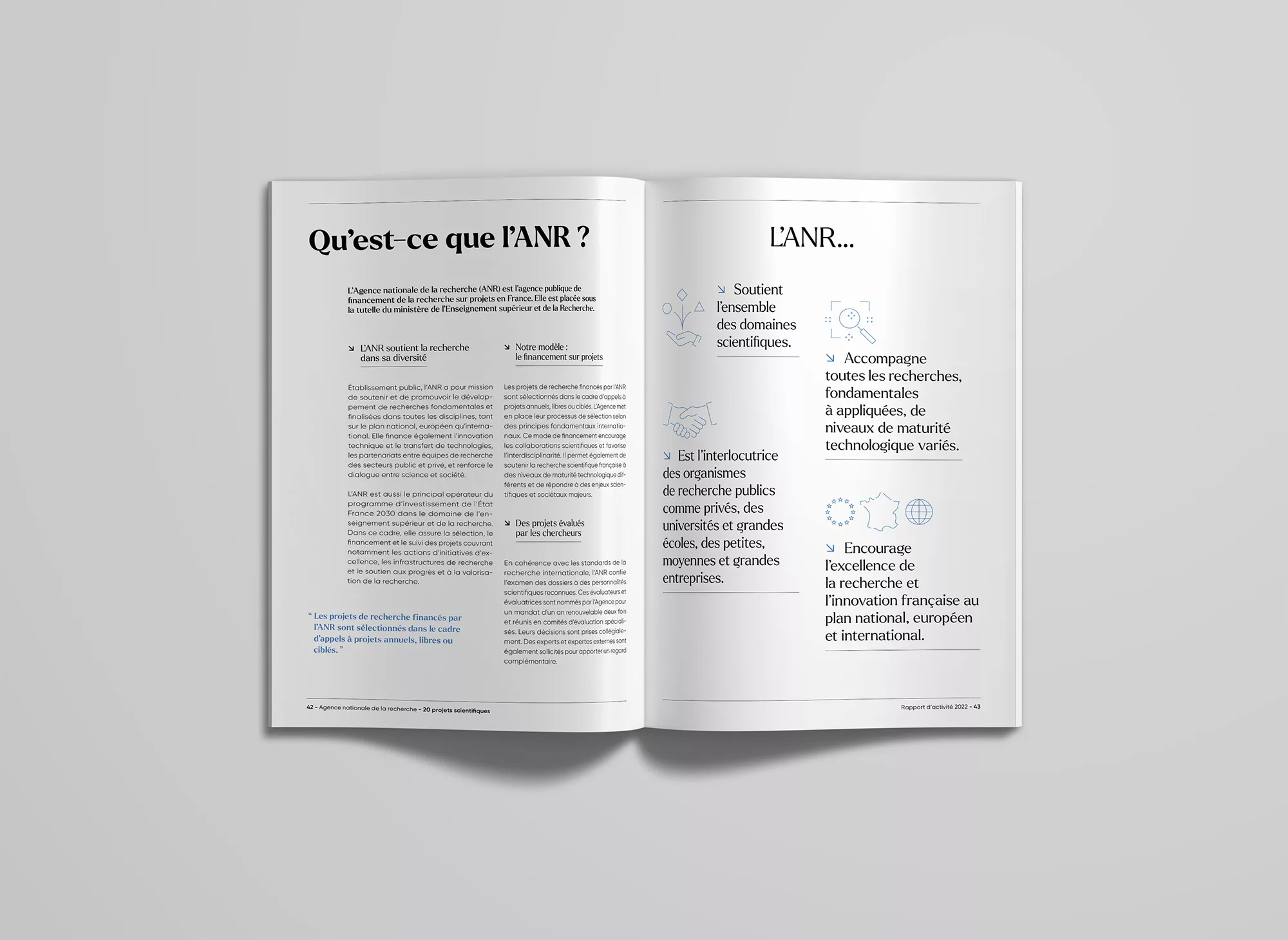 Rapports d’activité de l’ANR | Animal pensant