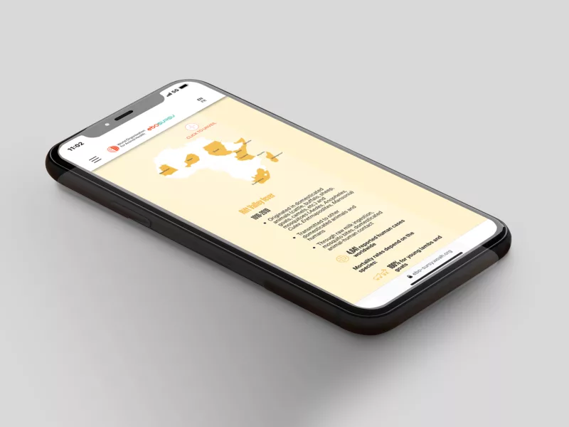Telling the story of the EBO-SURSY project through scrolling